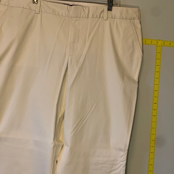 LandsEnd Women’s 20w stone chino pants midrise with stretch waistline - Picture 1 of 4